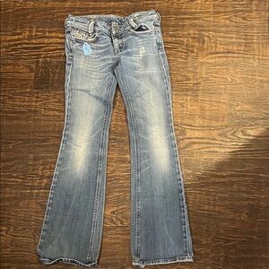 Womens Light Blue Bootcut Jeans